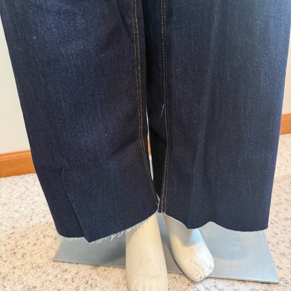 Oat NY Dark-wash, High-waisted Wide-Leg Jeans - Picture 7 of 16